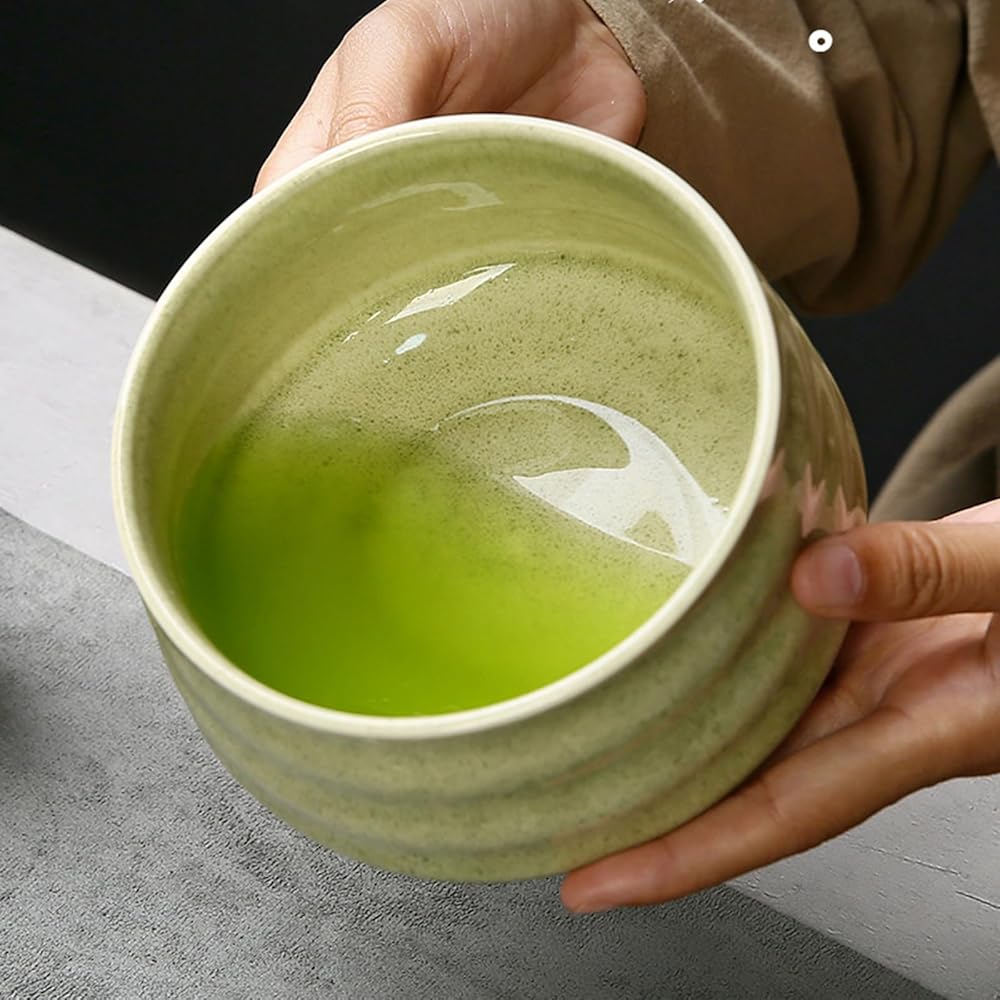 Matcha 4-Piece Set Japanese Tea Ceremony Tools Matcha Bowl Chasen Holder Chashaku Whisk Black