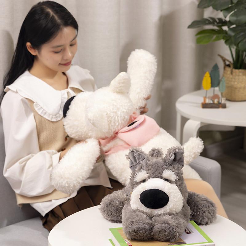 Highland Warm Cuddly Terrier And Schnauzer Plush Toy For Sleeping Snuggling And