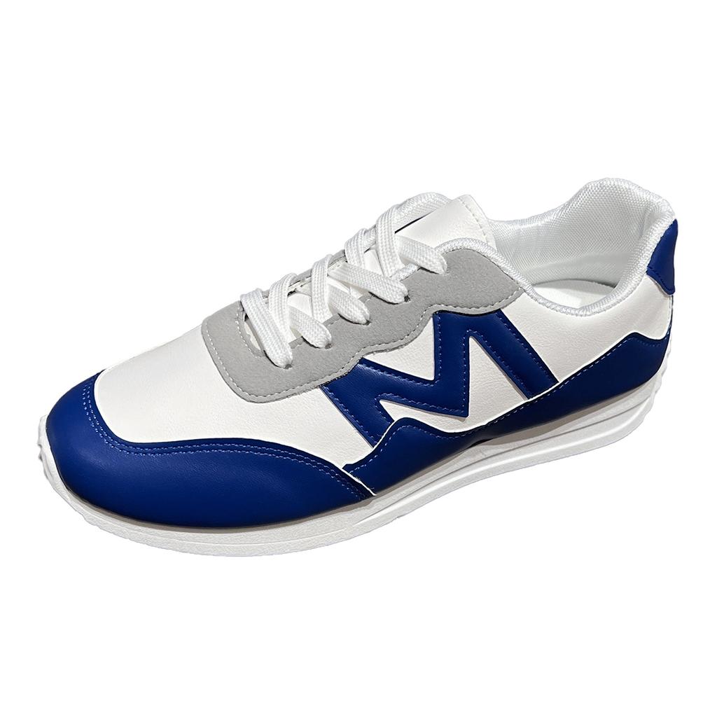 Fashion Women's Casual Sports Shoes Spring New Round Head Color Matching Before Lacing Soft Sole Non-slip Low Top Single Shoes