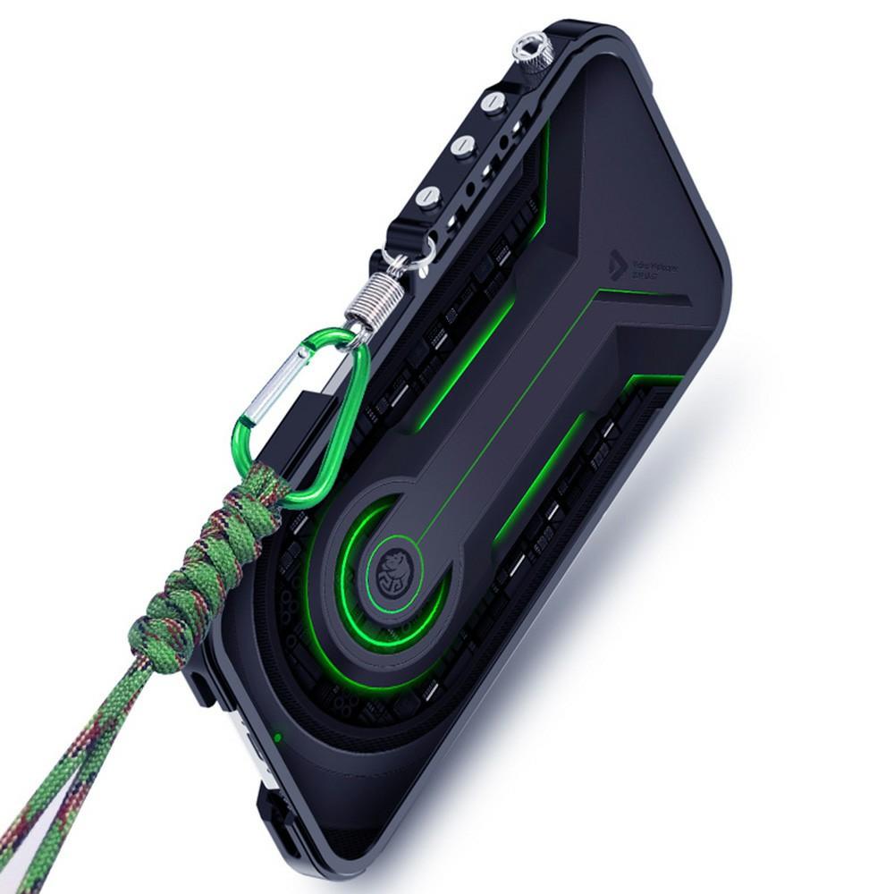 Pro Oppo Reno14 Pro 5G (Globální) Kovový kryt z hliníkové slitiny s nárazníkem a popruhem