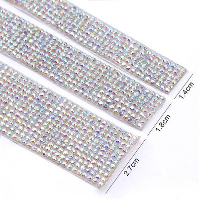 Selbstklebende DIY Diamantstreifen-Aufkleber zur Kleidungsdekoration