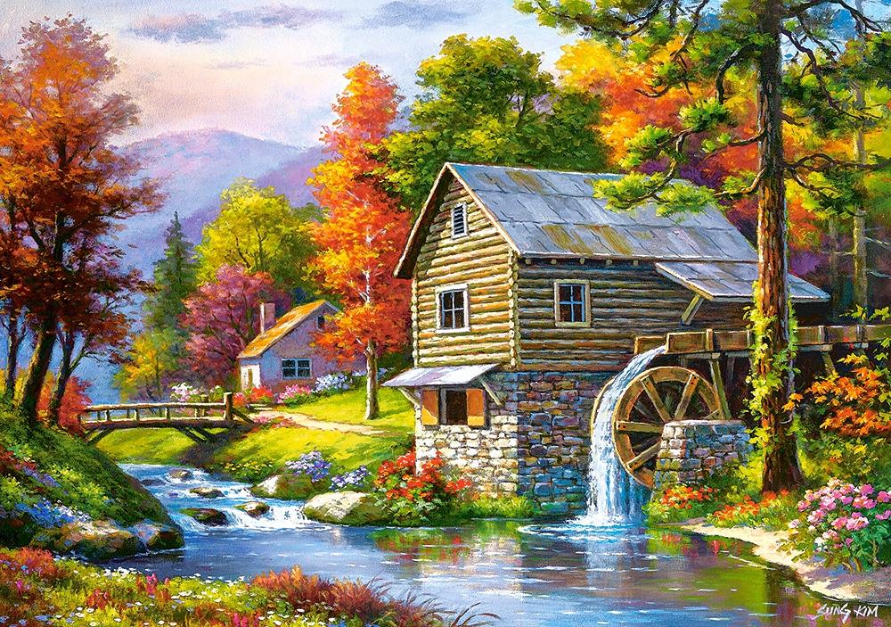Puzzle 500 Teile B-52691 Alte Sutter's Mühle