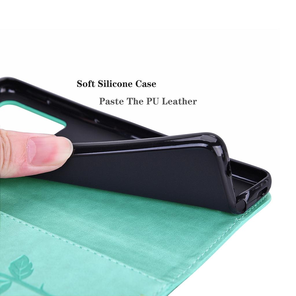 For iPhone 16 Pro Max Case Rose Pattern Leather Wallet Phone Cover with Strap