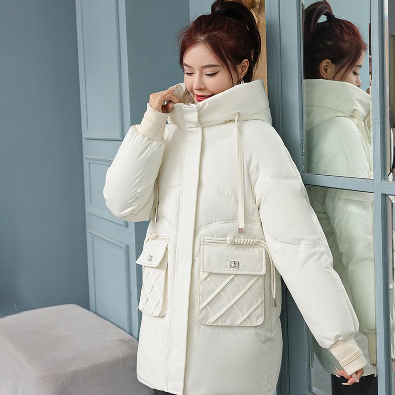 Women Parkas Winter Jacket Ladies Casual Long Coats Hooded Cotton Padded Parkas Female Casual Warm Coat Outwear