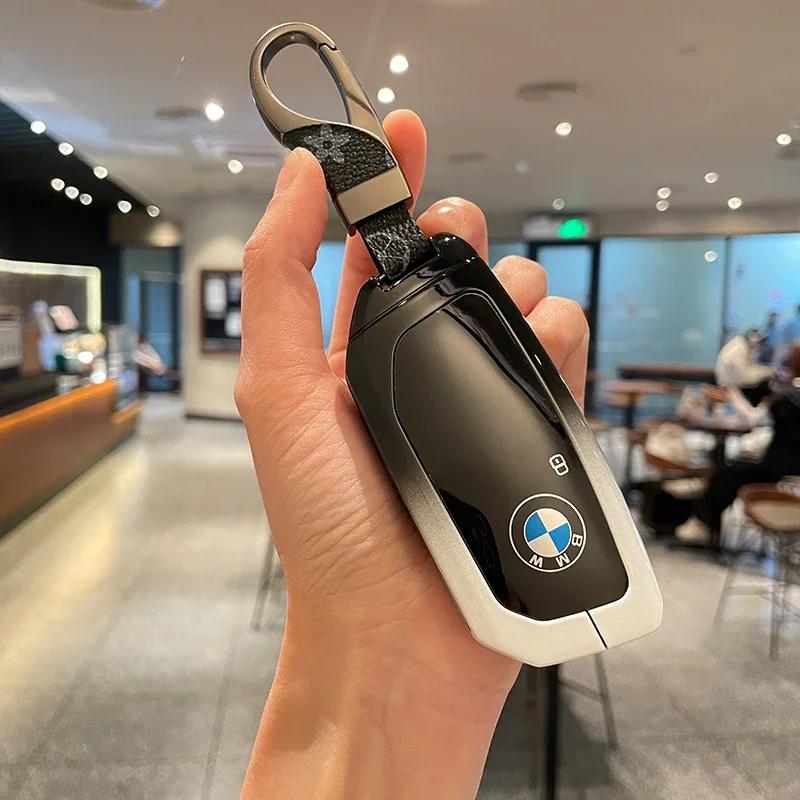 Car Key Case Cover Shell Fob For BMW i7 X7 G07 LCI iX I20 X1 U11 7 Series G70 G09 XM U06 G81 M3 Smart Key Protect Shell GX6
