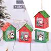 House Christmas Tree Hanging Ornaments Kids Gifts Colorful Crafts for Holiday