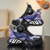 Boys' 2025 Winter Plus Velvet Warm Non-Slip Basketball Sneakers for Kids