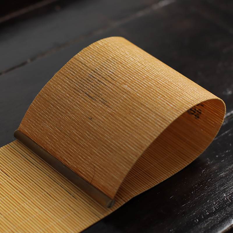 Waterproof Small Size Bamboo Weaving Tea Mat Heat Insulation Cup Mat Zen Style Print Tea Ceremony Accessories Chinese Style