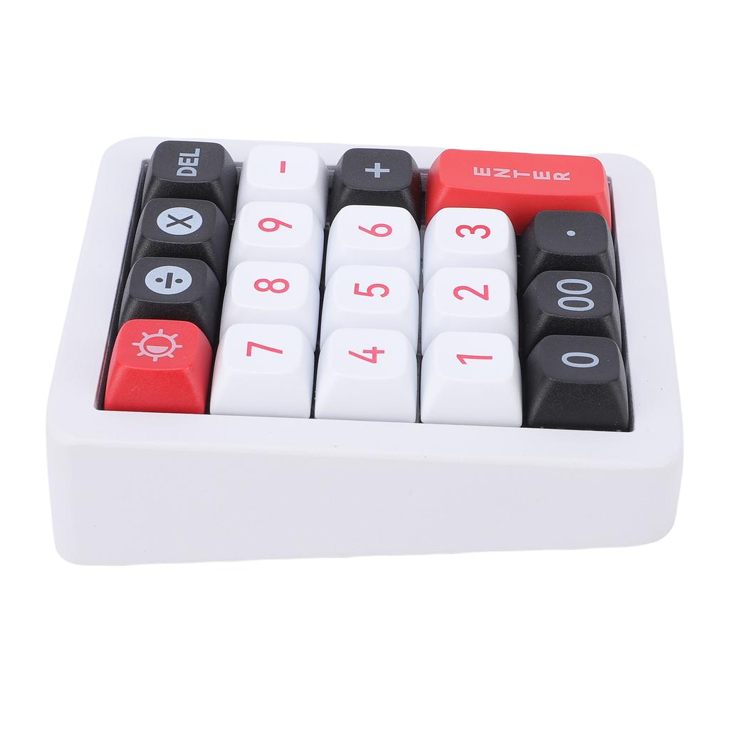 Wired Mechanical Number Pad Hot Swappable Numeric Keypad with 12 RGB LED Backlight 19 Programmable Keys for Laptop