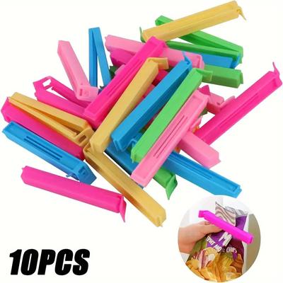 5/10pcs 11 cm Clip de Scellage Portable Rangement Cuisine Aliment Snack Scellage Sacs Clips Scelleur Pince Outil en Plastique Accessoires Maison