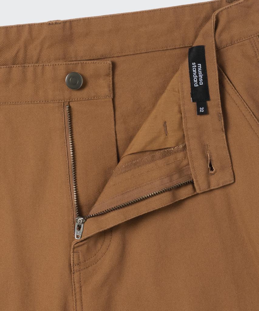 MUSINSA STANDARD Canvas Regular Fit Work Pants [Desert Brown]