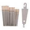 30Pcs Hand Sewing Needles Gold Eye Embroidery Cross Stitch Needles With Threader