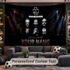 Wall Hanging Tapestry Custom NameRammstein Pattern Personalized Printed Fabric Wall Decor