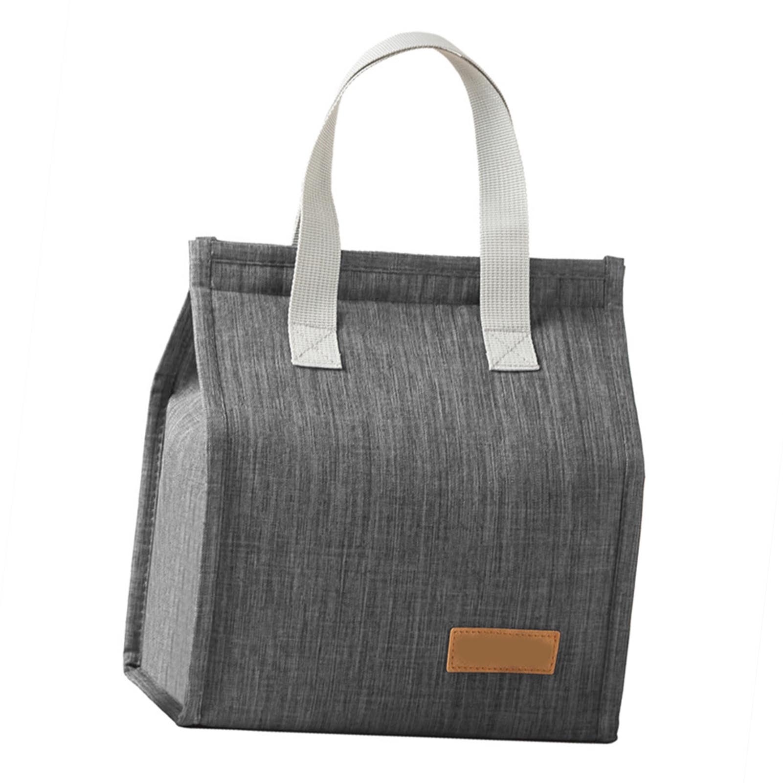 Lunch Box Lunch Bag for Women Men Large Capacity Insulated Lunch Bag Container Thermal Food Handbag for Work Office серый