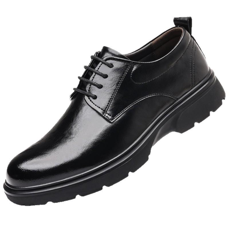 

Мужская деловая повседневная кожаная обувь на четыре сезона, трендовая свадебная мужская обувь, модная кожаная обувь с большой головкой 44