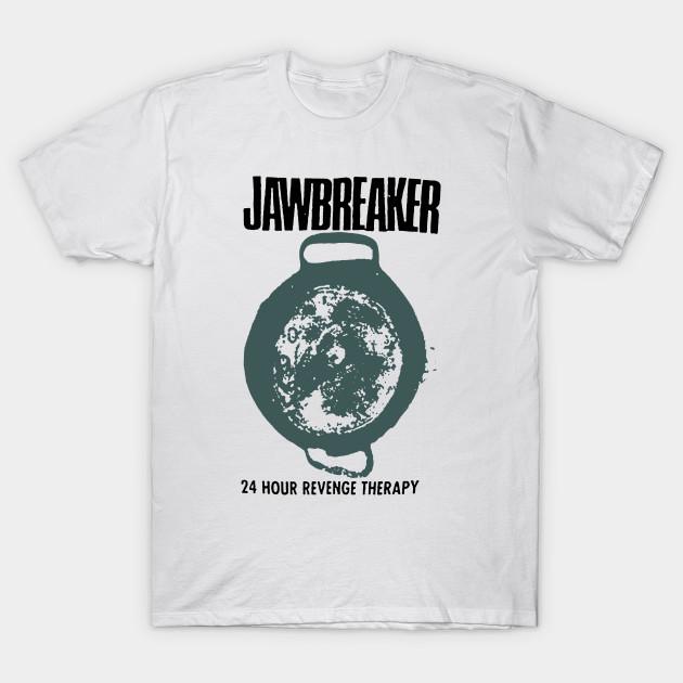 

Men Black Print T-shirt Jawbreaker Band No-Cut Transfer Paper Print Cotton Tshirt M білий