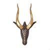 Faux Antelope Head Wall Decor Geometric Sculpture Shiny for Homeowners, Art