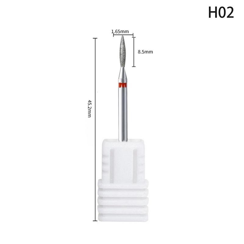 Diamond Nail Drill Bit Mill Cutter All For Manicure Machine Bit Tools Accessories Cuticle Clean For Removing Nail Gel