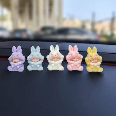 2025 Neuer Plüsch Wolken Traum Chang'e Hase Süßer Hase Dreidimensionale Auto Dekoration Trendiges Spielzeug Schreibtisch Dekoration