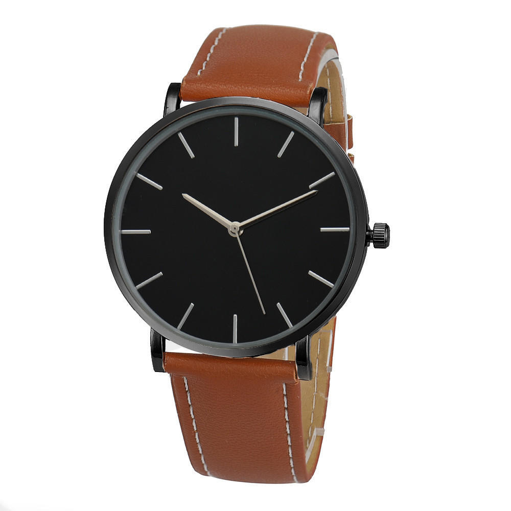 Fashion Casual Quartz Men's Watch Women's Watch Leather Watch