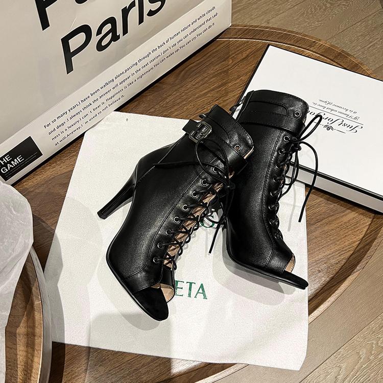 2024 Newest Salsa Jazz Tango Dance Shoes Black High Quality Soft Rubber Sole Dance Booties Bachata Latin Dancing Outdoor For Women