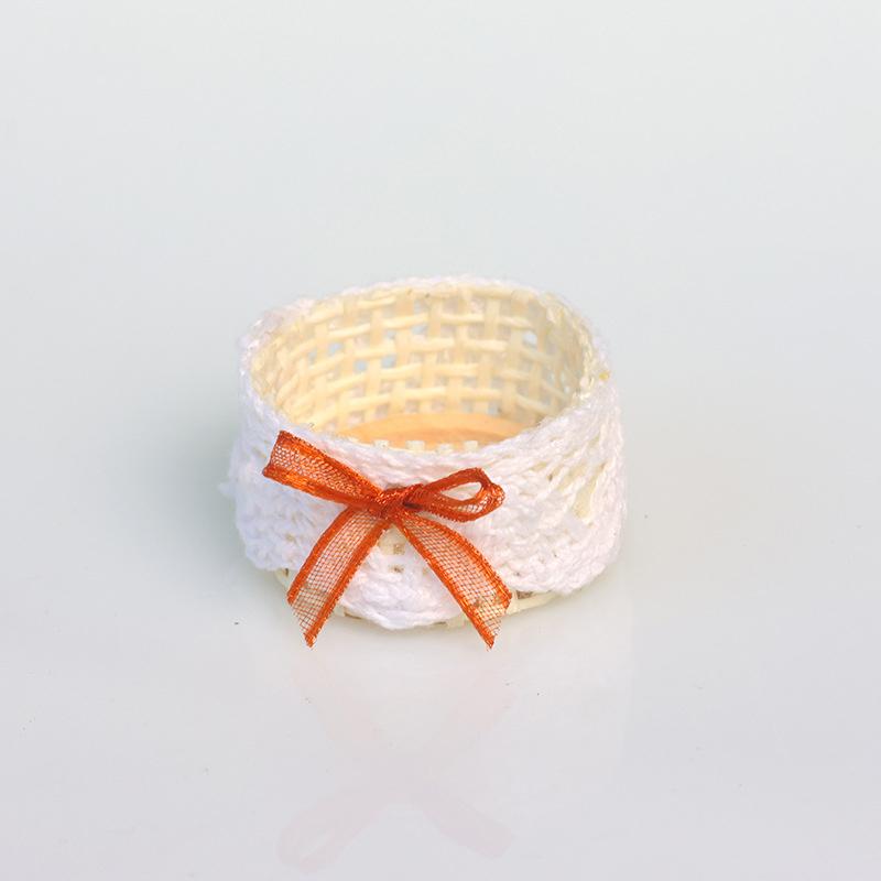 1:12 Miniature Fabric Storage Basket Lace Storage Box Furniture Home Model Decor Toy Doll House Accessories