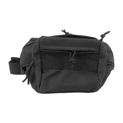 Multifunctional Waist Bag Oxford Cloth Waterproof Durable Outdoor Fanny Pack for Cycling Walking Black Free Size