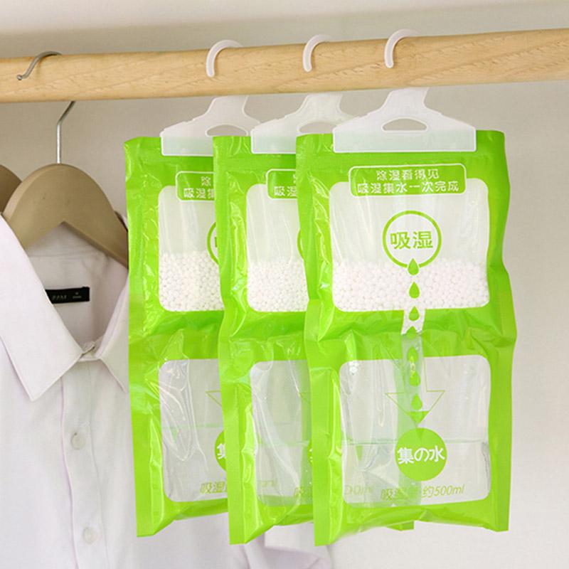 Wardrobe Dehumidifying Bag Cabinet Moisture Absorber Hanging Antihumidity Bags Dry Bag Eco Friendly Closet Dehumidizer