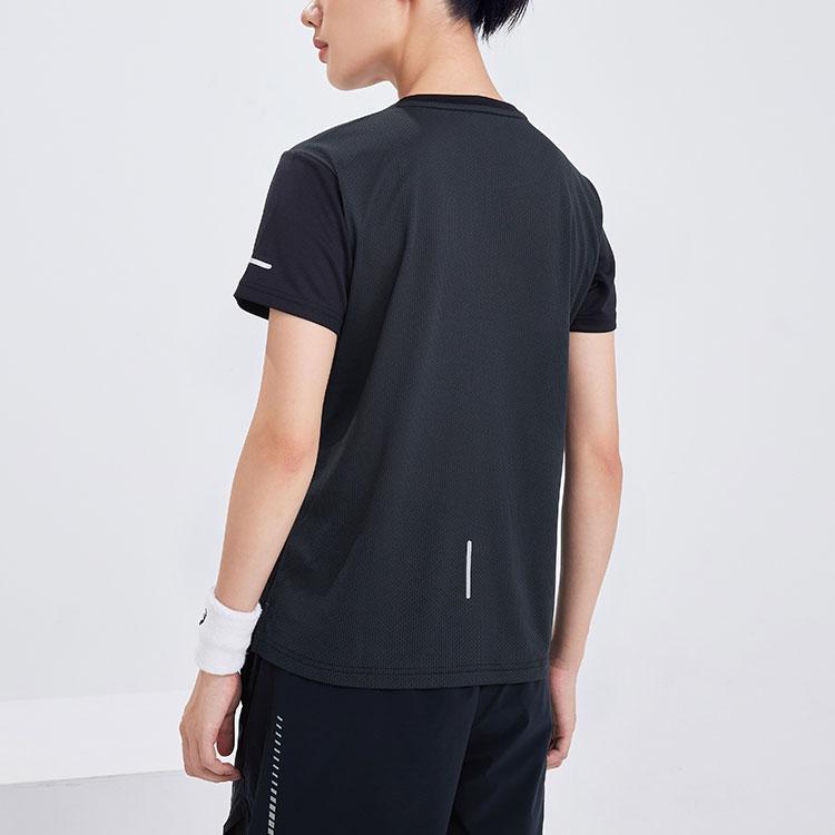 Asics Soft And Comfortable Round Neck Pullover Short Sleeve T-Shirt Women Tops Black 2012C903-001