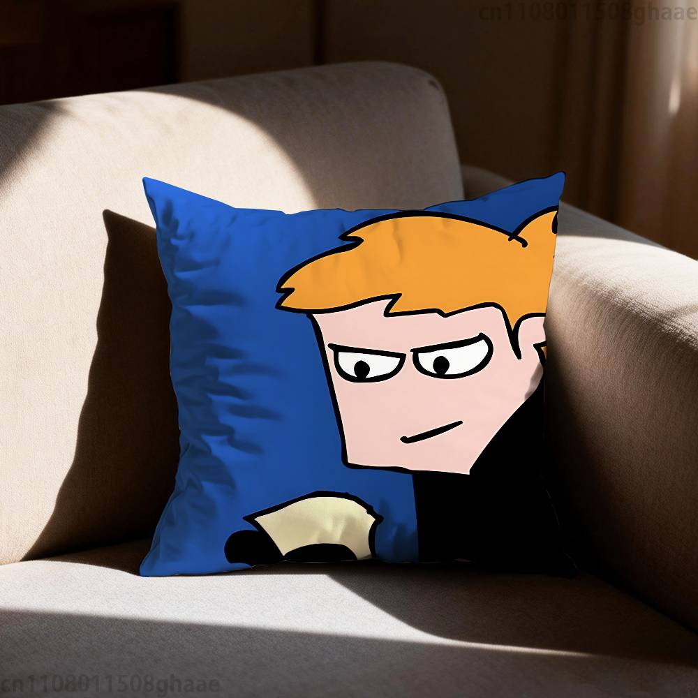 Anime Eddsworld matte Kissenhülle lässiger Stil Dekoration geeignet für Heimdekoration ohne Kissenkern
