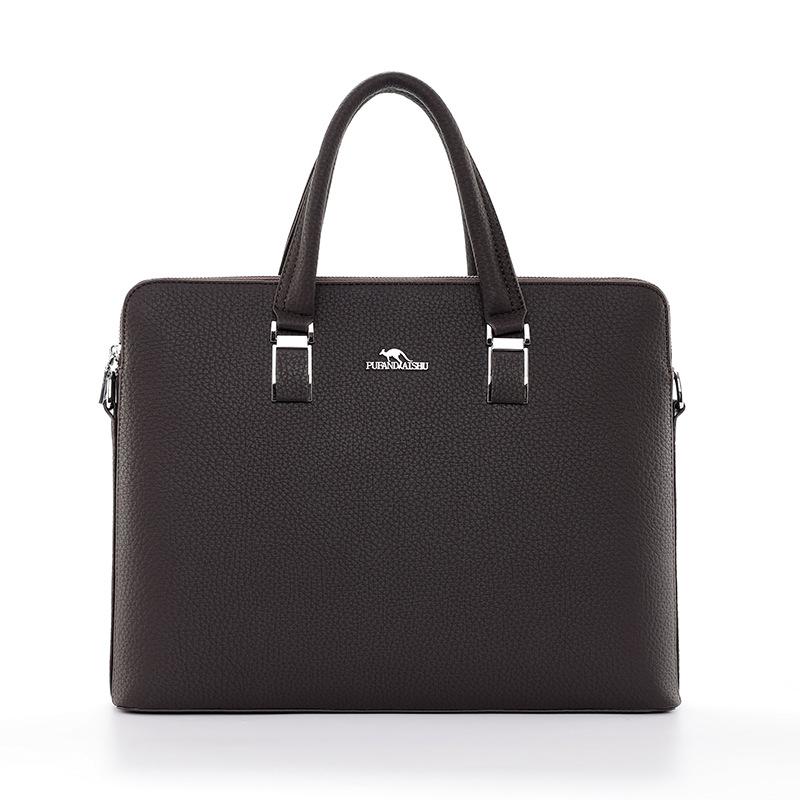 

TS JYL laptop bag,Wholesale New Men Handbag Shoulder Double Zip PVC Plaid Laptop Bag OneSize коричневий
