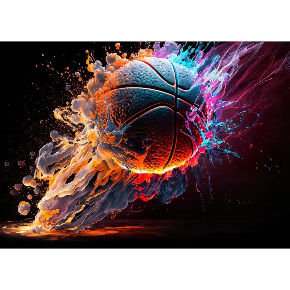 Vibrant Astonishing Basketball Landscape Posters Cool Space Basketball Modern Prints Canvas Wall Pictures Home Living Room Decor