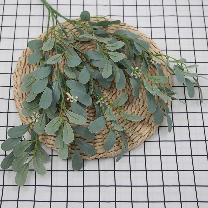 

Artificial Plants Leaf Green Long Branch Fake Eucalyptus Flower Arrangement Accessories Wedding Home Decoration Fake Floral зелёный