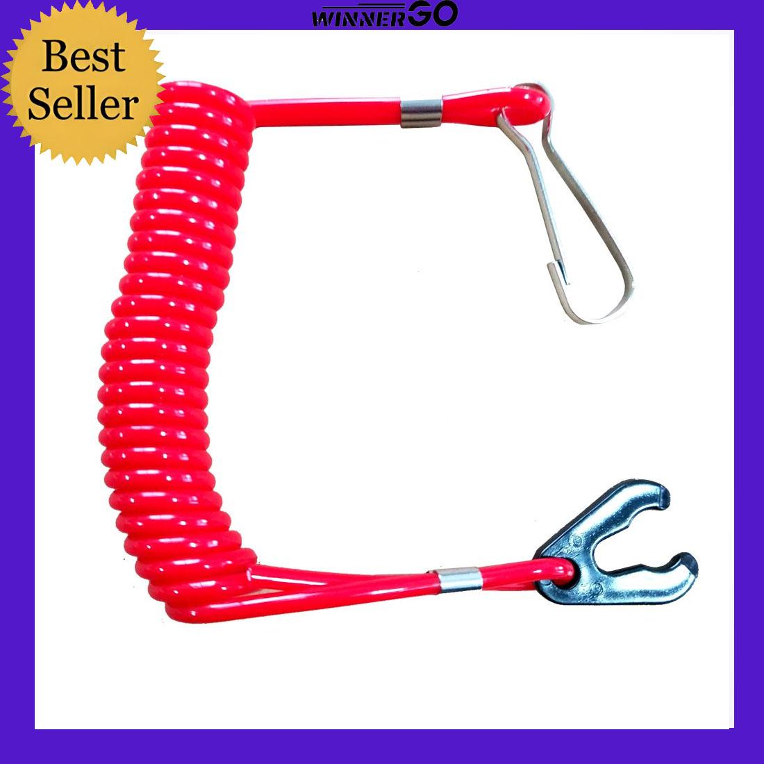 Universal Boat Outboard Engine Motor Lanyard Kill Urgent Stop Switch & Safety Tether Lanyard for Yamaha/Tohatsu/Honda Outboard