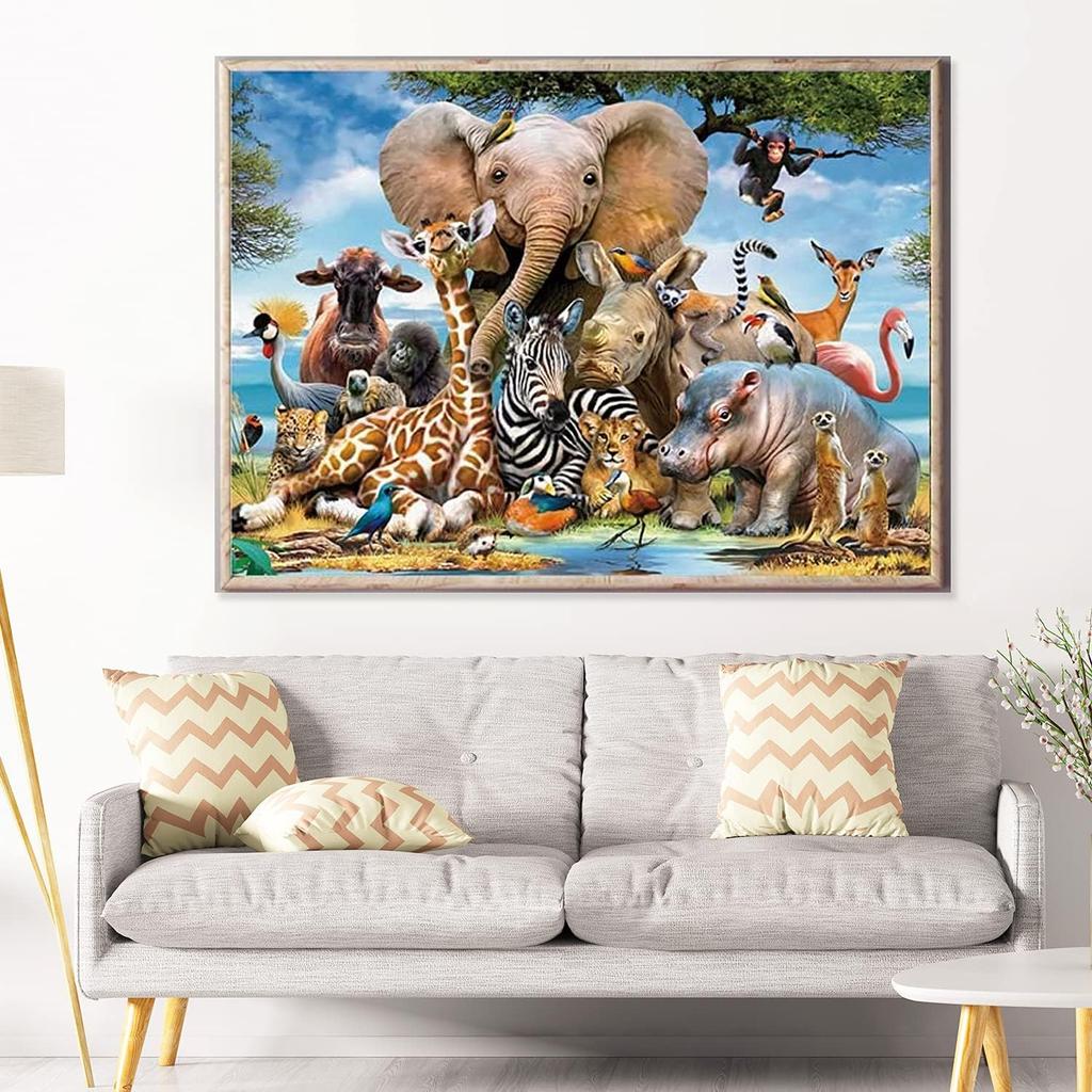 Jigsaw Puzzles 1000 Pieces for Adults Animal World 1000 Piece Puzzles Creative Adult Puzzles 1000 Piece