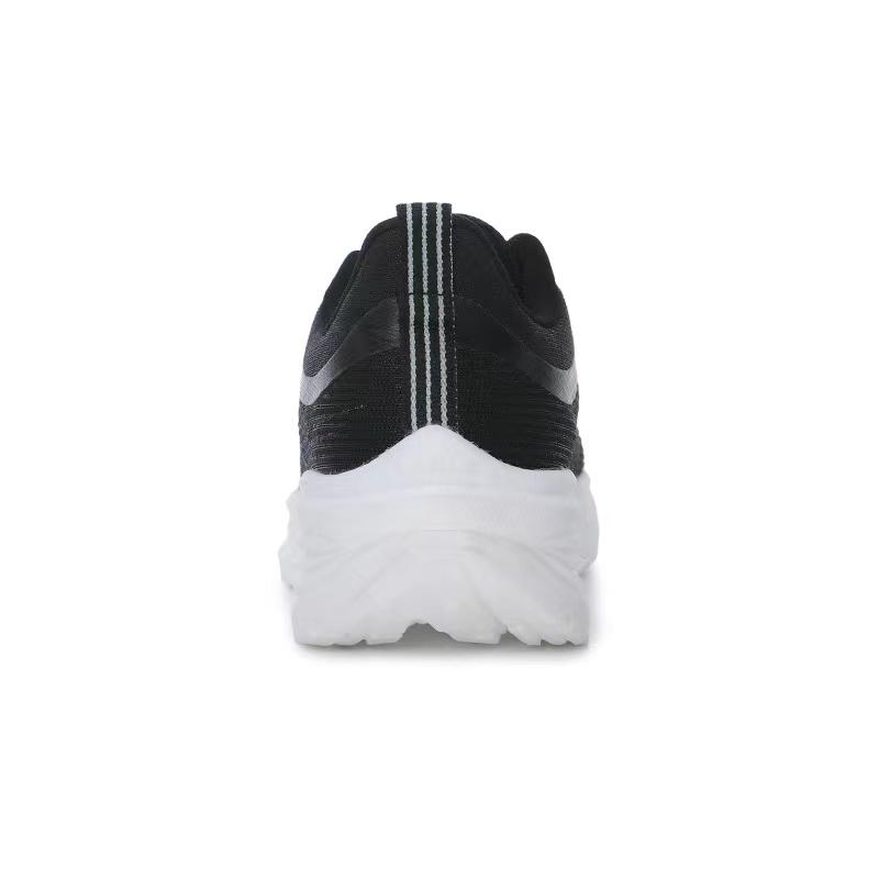 Erke Comfortable Breathable Shock Absorbing Wear Resistant Low Top Running Shoes Men sneakers Black 11123103085-002