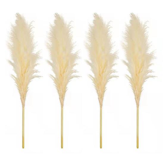 1/2/3/4/5Pcs Artificial Pampas Grass Bohemia Realistic Fluffy Fake Dried Grass Home Office Wedding Party Table Centerpiece Boho Decor