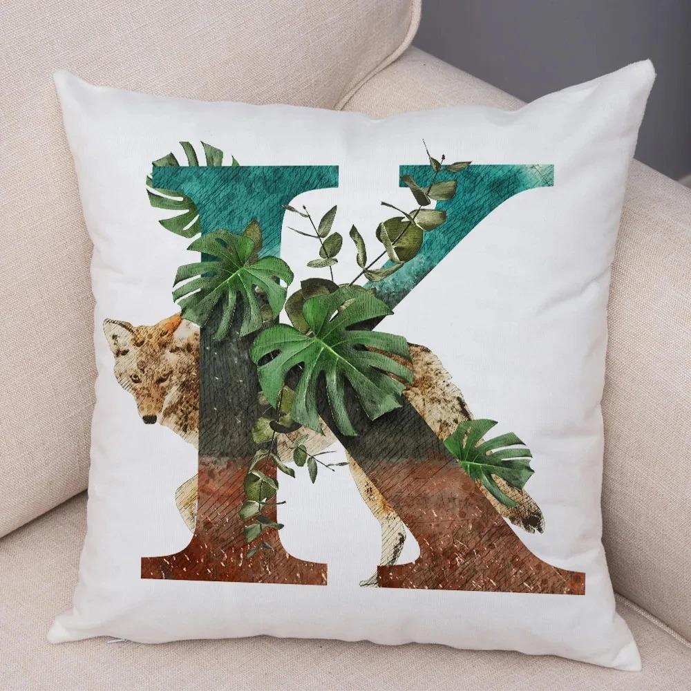 Cartoon Animal Letter Decorative Pillowcase Car Ornaments Office Living Room Sofa Home Pillowcase
