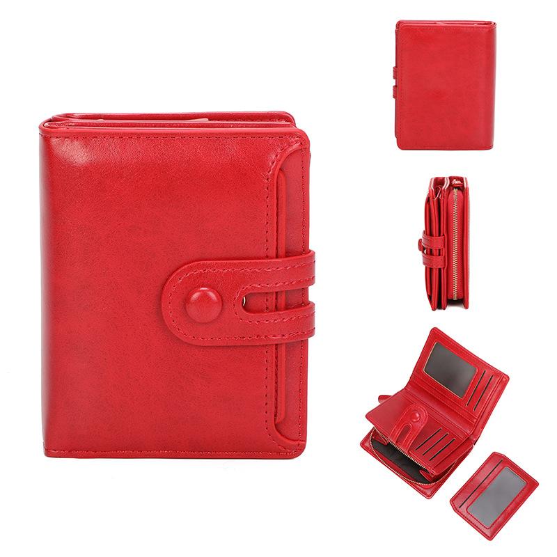 

Women s wallet card case short anti-theft swiping coin purse female student s Instagram wallet