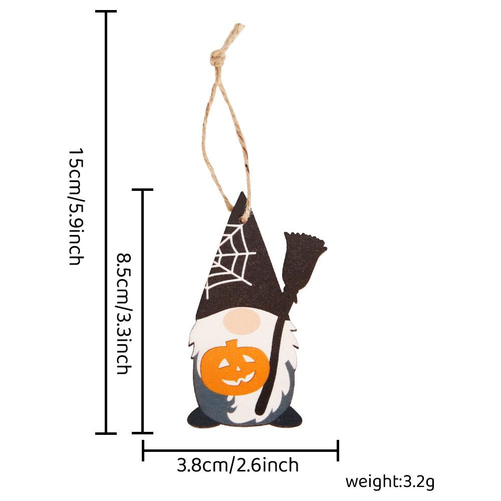 Wooden Halloween Unique Ghost Pumpkin Hanging Ornaments Perfect For Spooky Decor Party