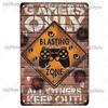 [MyPlate] Game Metal Sign Retro Sign Tin Sign Indoor Party Sign Pub Club Plate Bar Sign Pub Club Plate Summer Home Decor