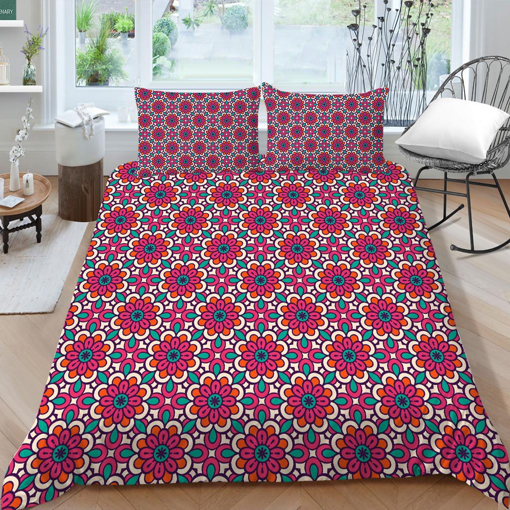 3D Bohemian Home Bettwäsche Bettbezug Luxus Bettwäsche Set Bettbezug Kissenbezug Blatt/Doppelbett in voller Größe 2/3-teilige Schlafzimmerdekoration