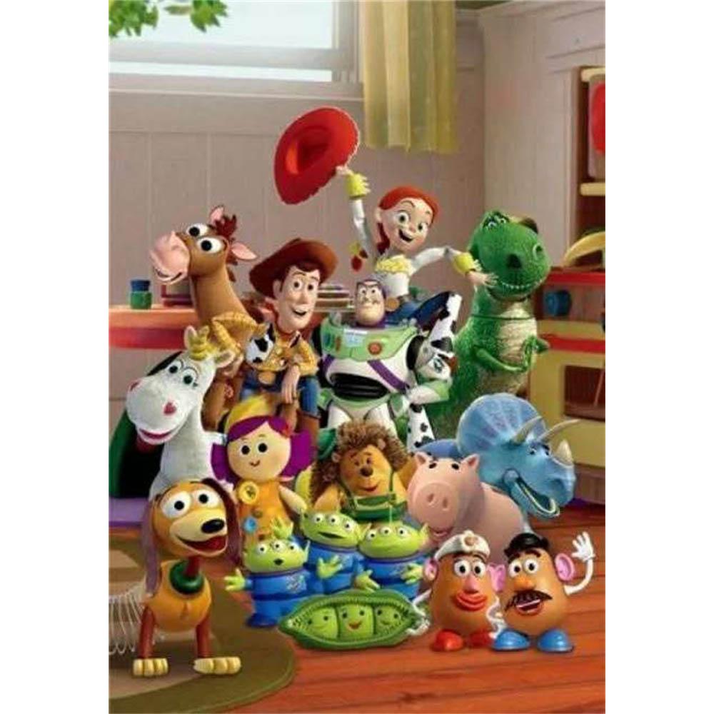 Toy Story Disney Cartoon Puzzle Cross Printed Square Pattern Mosaic Diamond Painting Art Stitch 5d Children Girl Big Size Large