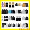 Graffiti Letter Print Hooded Sweatshirt Jacket Men Loose Fit Streetwear Long Sleeve Cotton Pullover