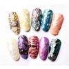 Manicure Nails Foils Gradient Mermaid Flakes 3D Nail Sticker Nail Art Decoration DIY Nail Decals
