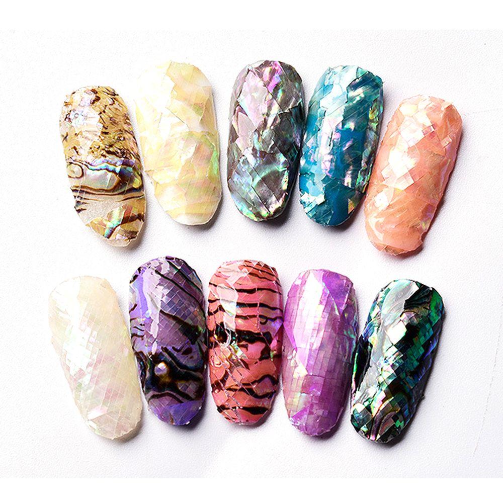 Manicure Nails Foils Gradient Mermaid Flakes 3D Nail Sticker Nail Art Decoration DIY Nail Decals