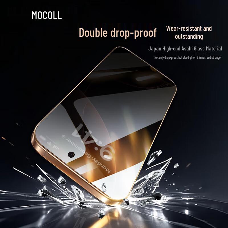 Mocoll Dust-Free Tempered Glass Screen Protector for iPhone