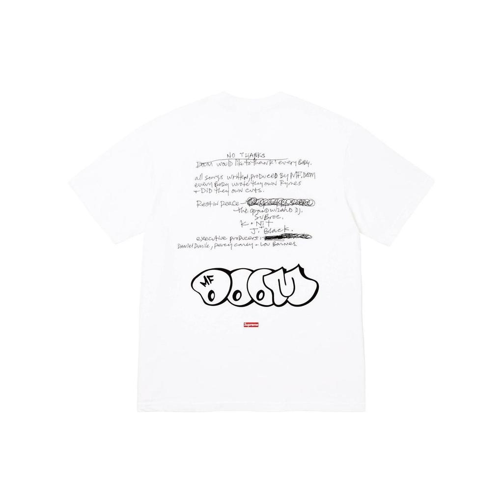 Supreme X MF Doom FW23 Week3 MF T-shirt 'White' Men's SUP-FW23-077