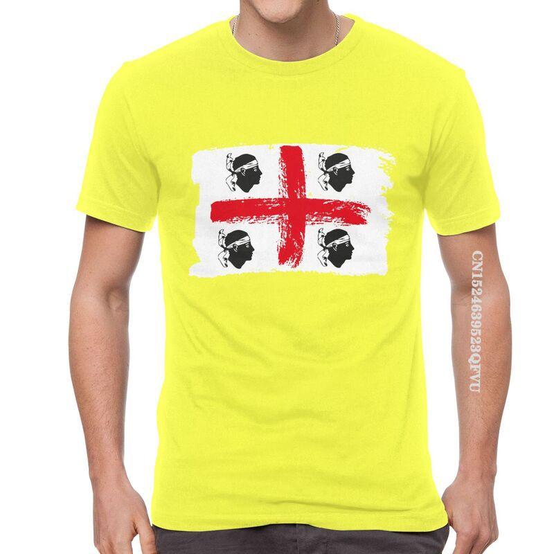 Sardinia Sardegna Flag Italy T Shirts Funny Italian Pride Tshirt Hip Hop T Shirt Men Oversized Tee Harajuku Fast Shipping