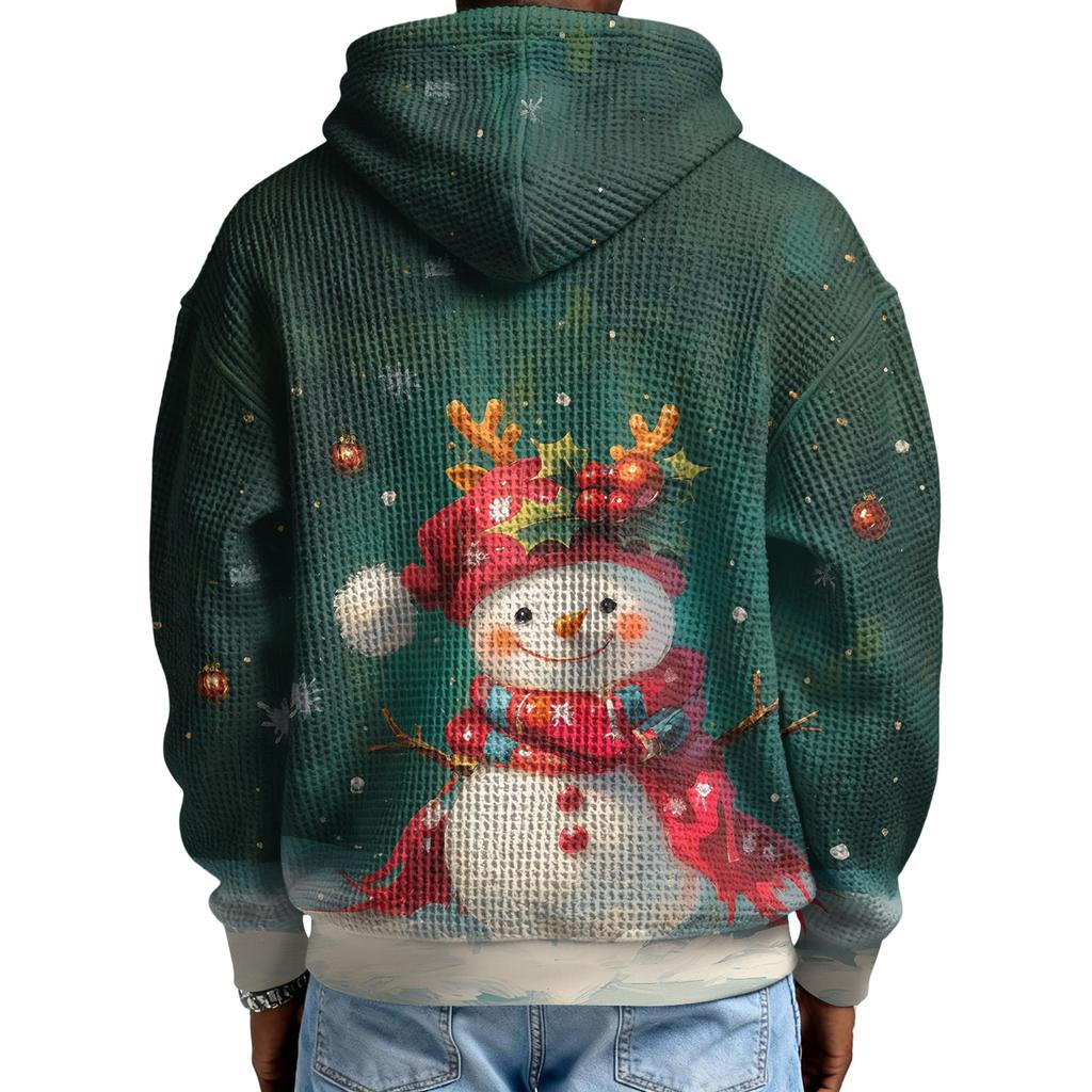 Pánská  Móda  Trendy Mikina s kapucí na půl zipu  Pulovr  Zesílená  Fleecová  Textura  Mikina